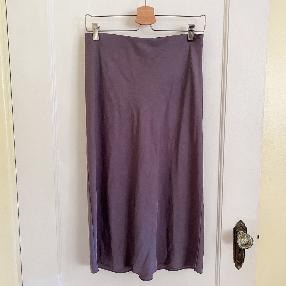 Rag & Bone New York Bias Cut Skirt Gray